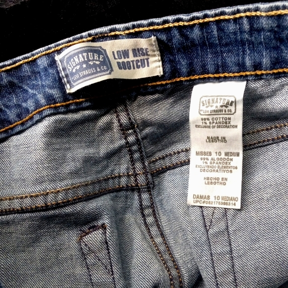 111 Levi Jeans size 10 misses pockets zipper button shipping Denim boot cut - Picture 13 of 14